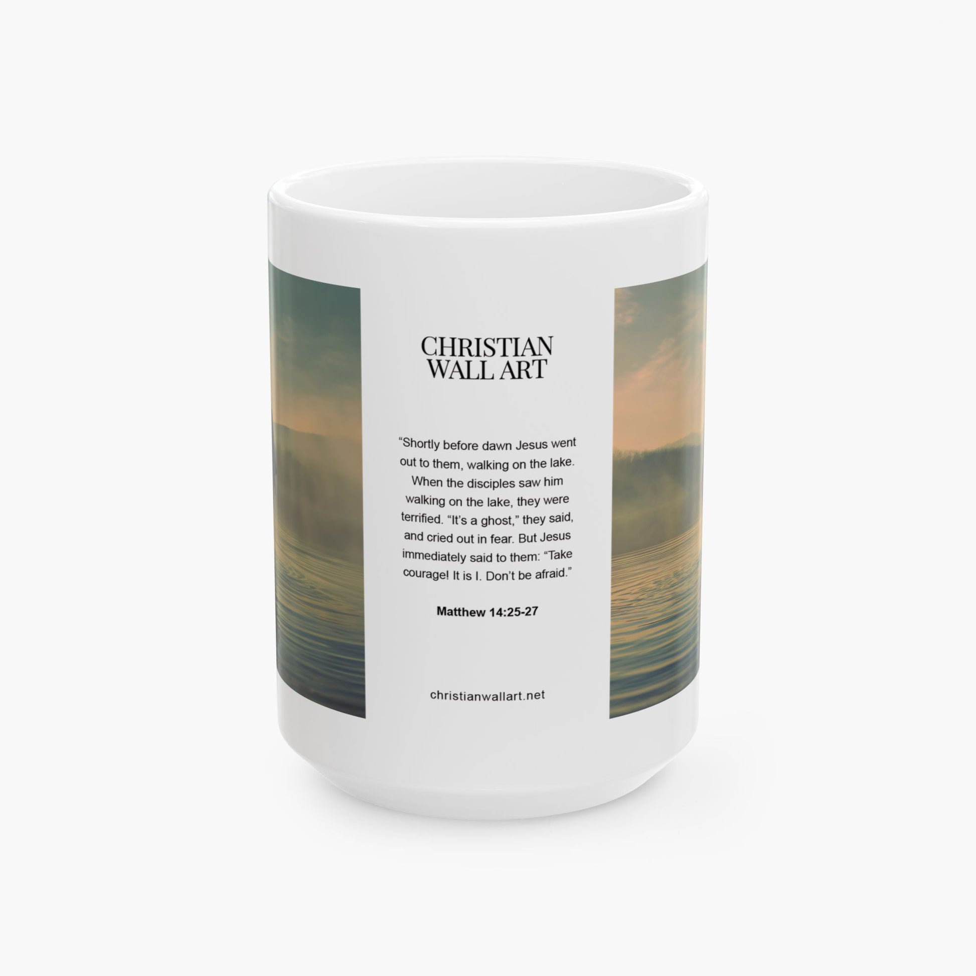 Jesus Walking on Water — Christian Coffee Mug