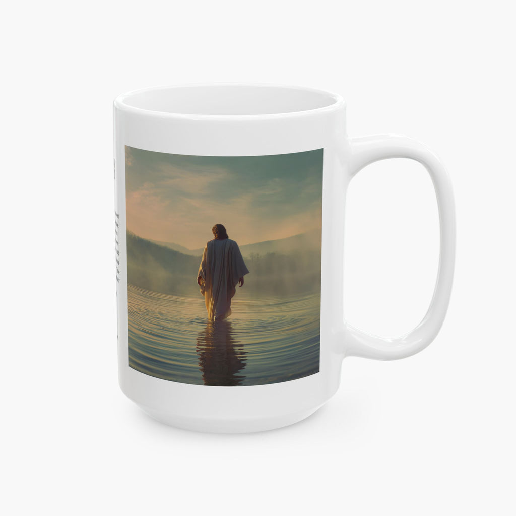 Jesus Walking on Water — Christian Coffee Mug