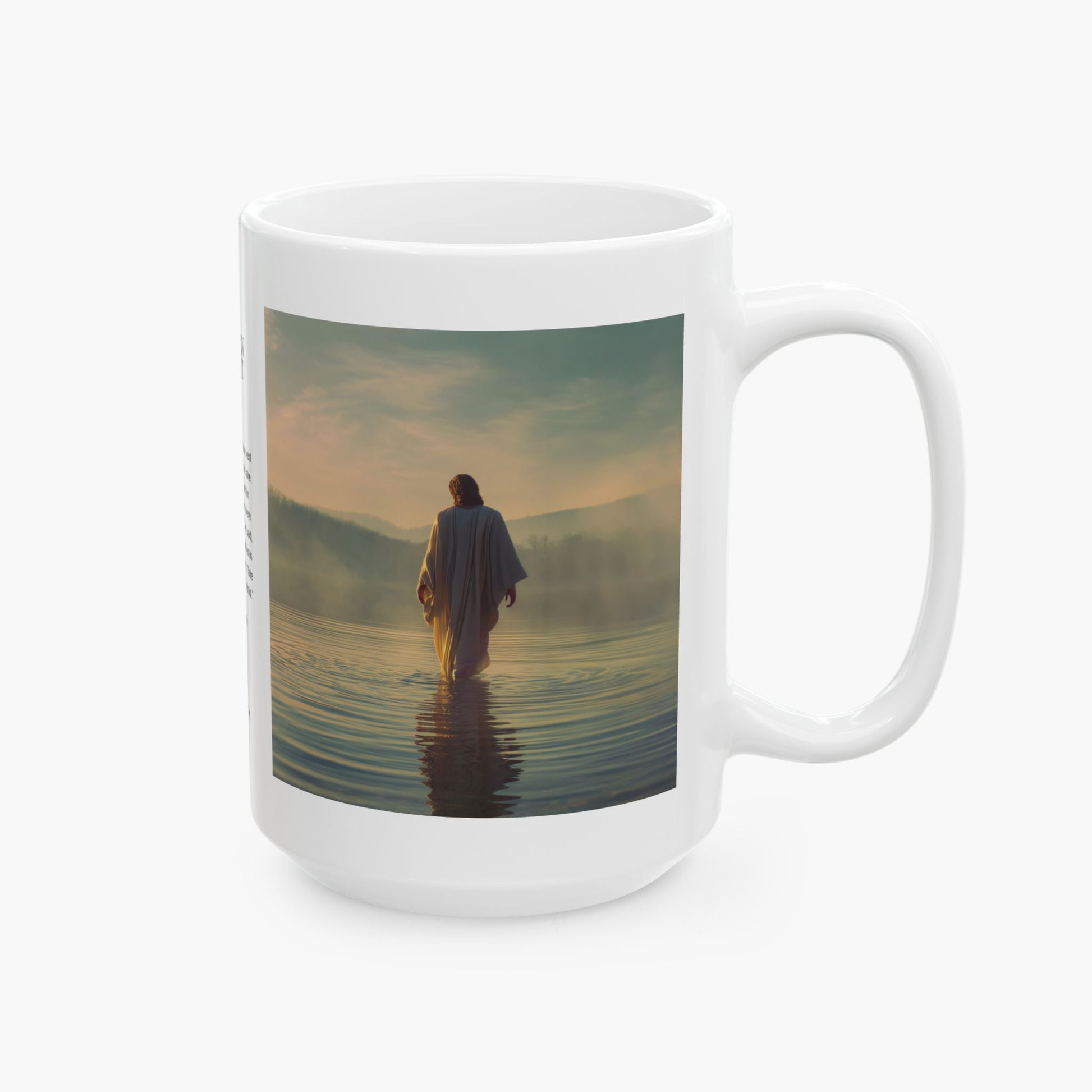 Jesus Walking on Water — Christian Coffee Mug