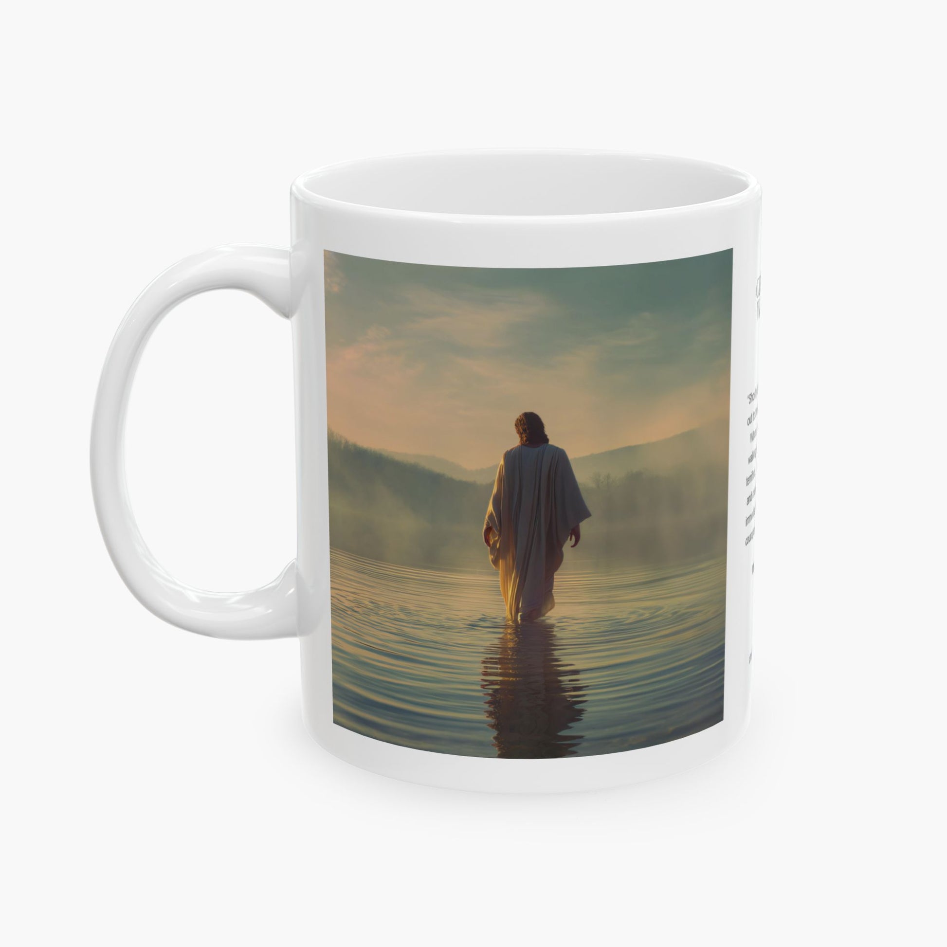 Jesus Walking on Water — Christian Coffee Mug