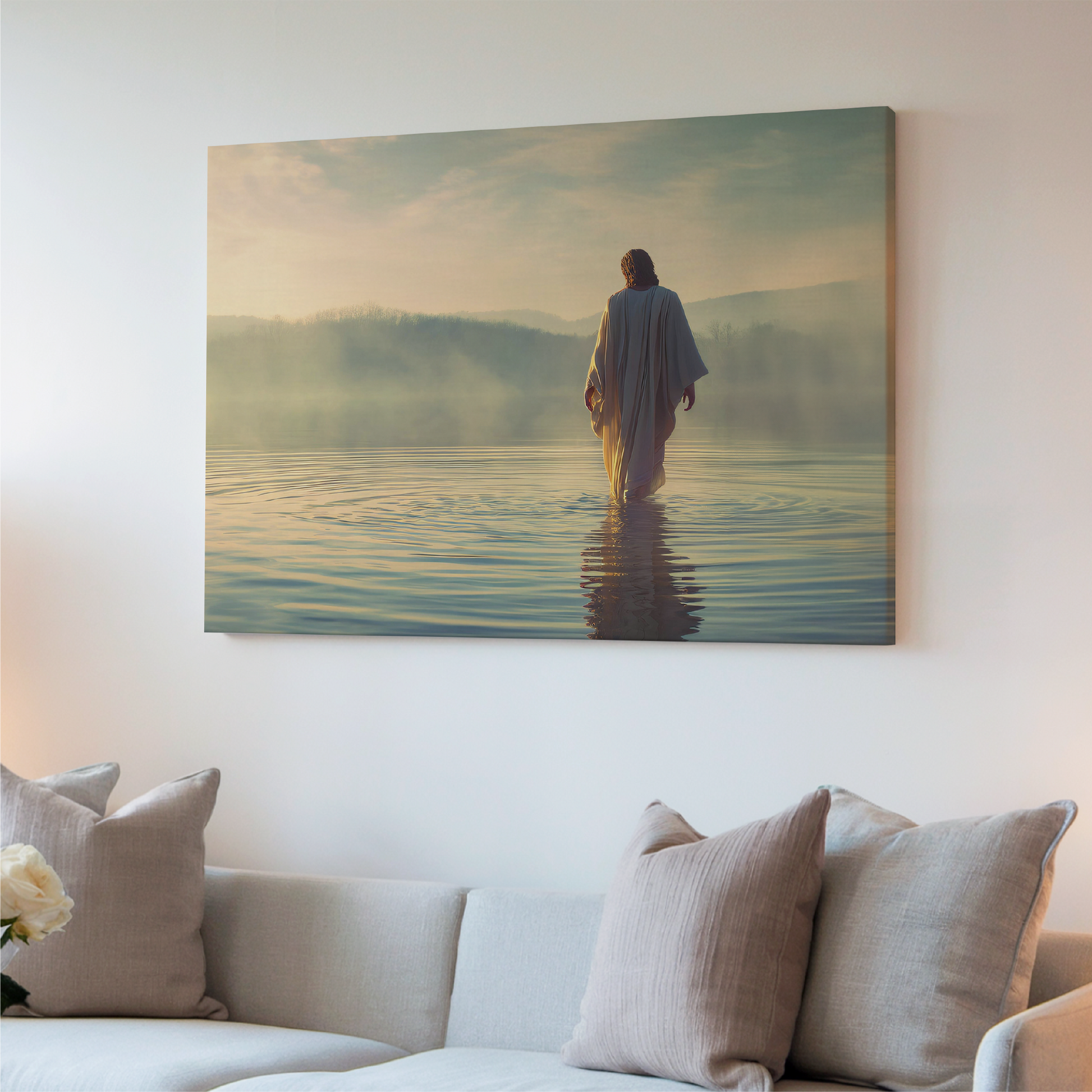 Jesus Walking on Water — Christian Wall Art, Canvas Print