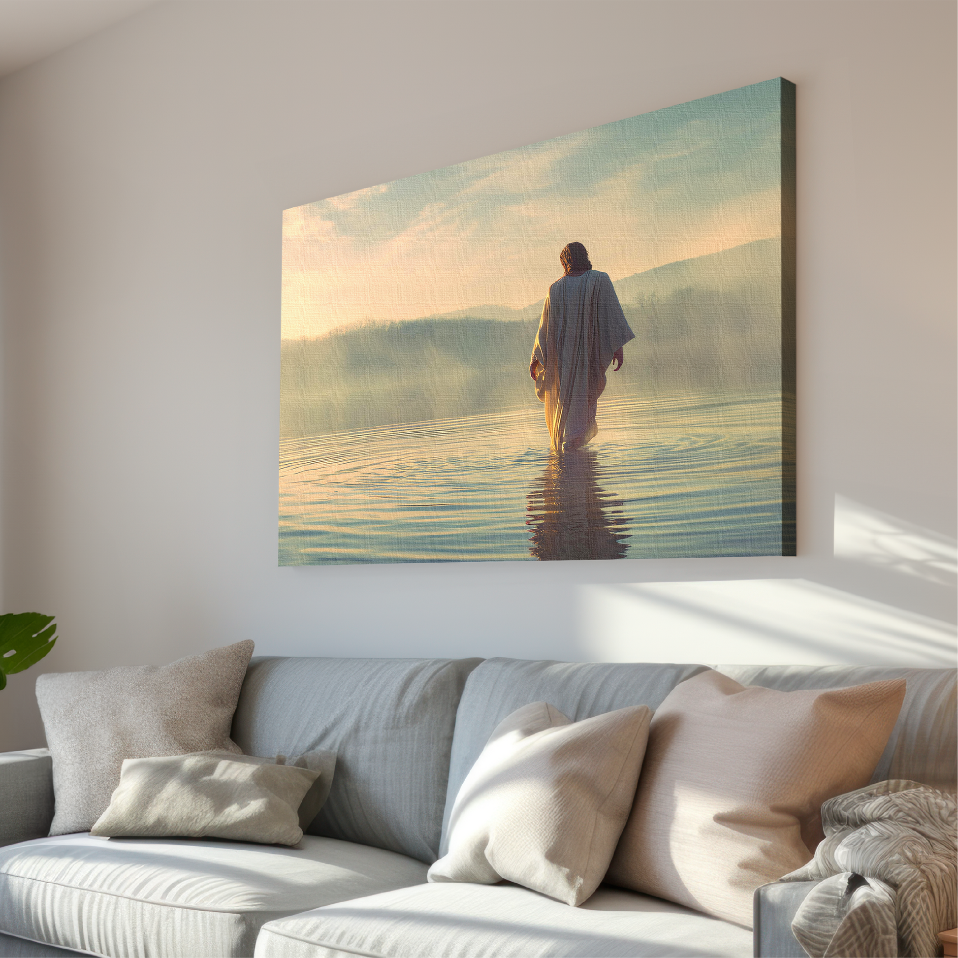 Jesus Walking on Water — Christian Wall Art, Canvas Print