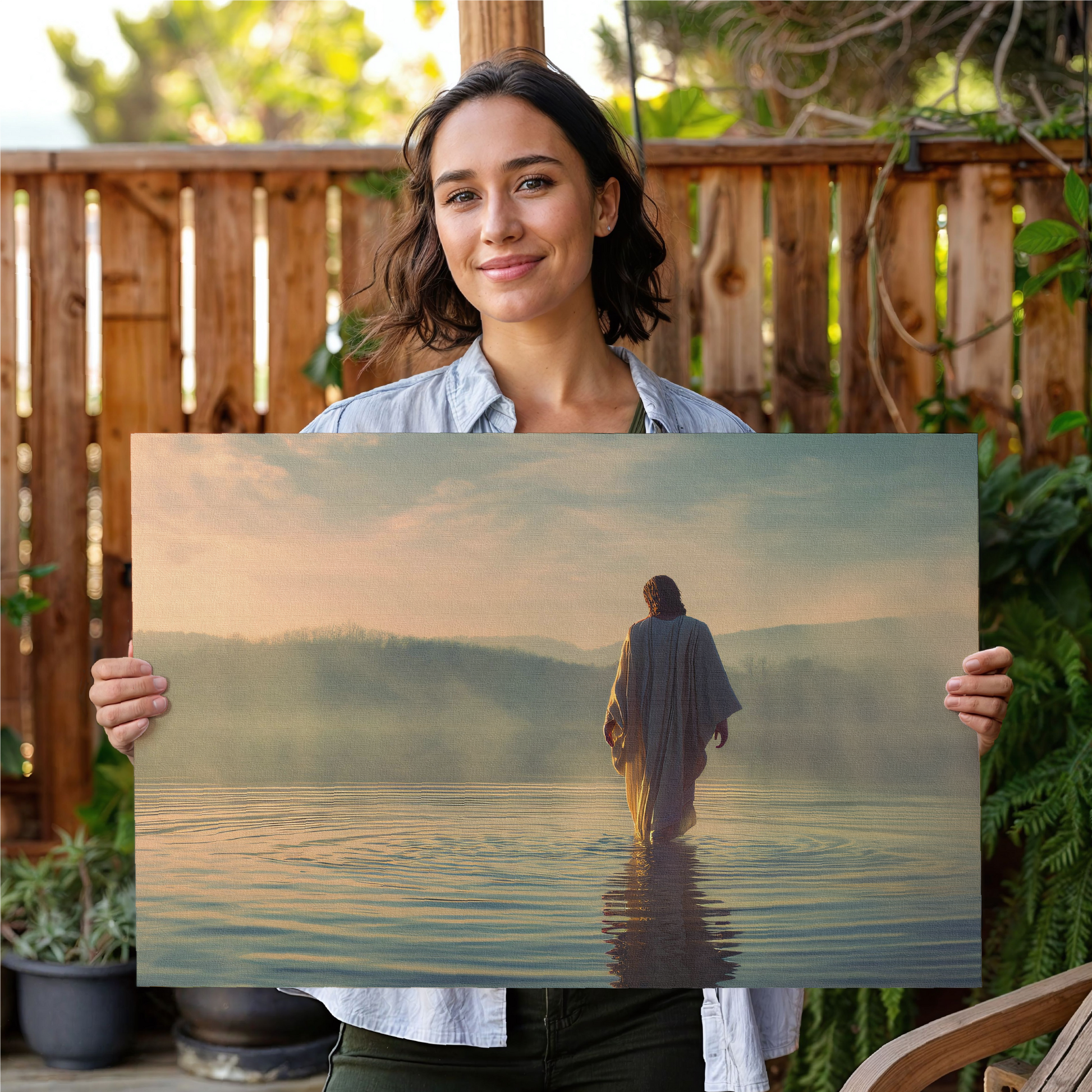 Jesus Walking on Water — Christian Wall Art, Canvas Print
