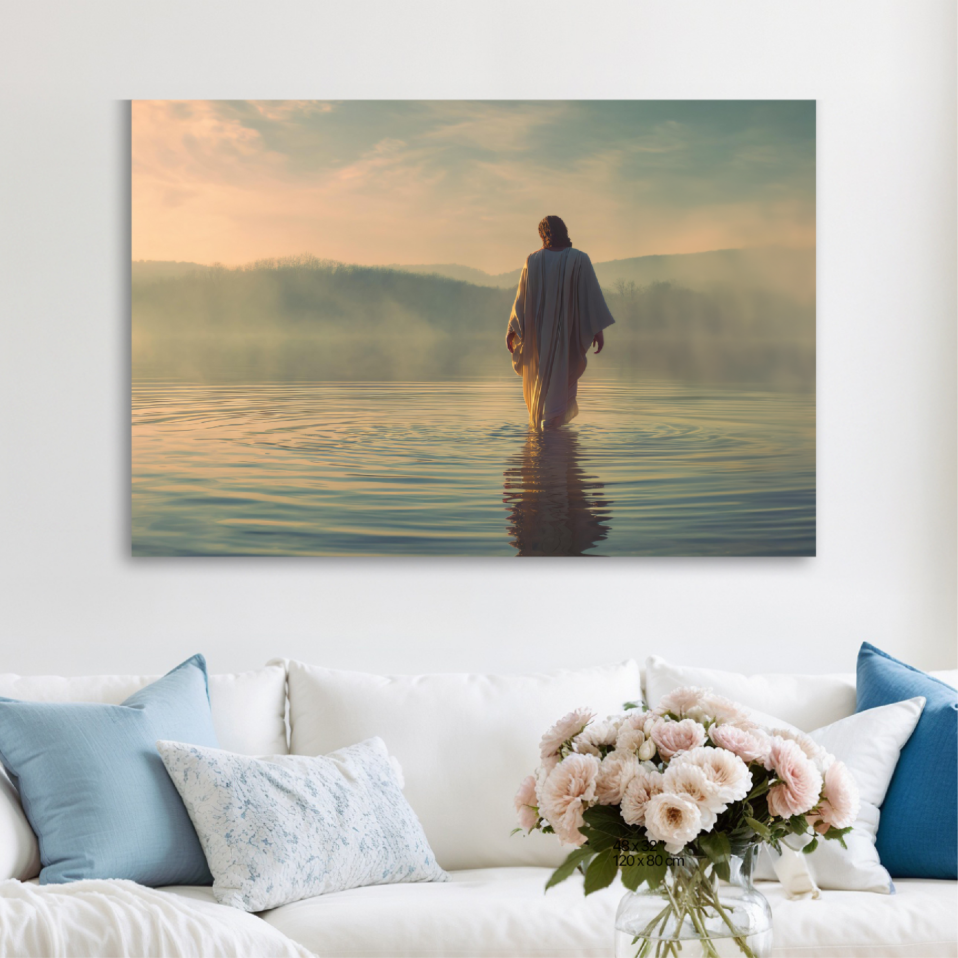 Jesus Walking on Water — Christian Wall Art, Canvas Print