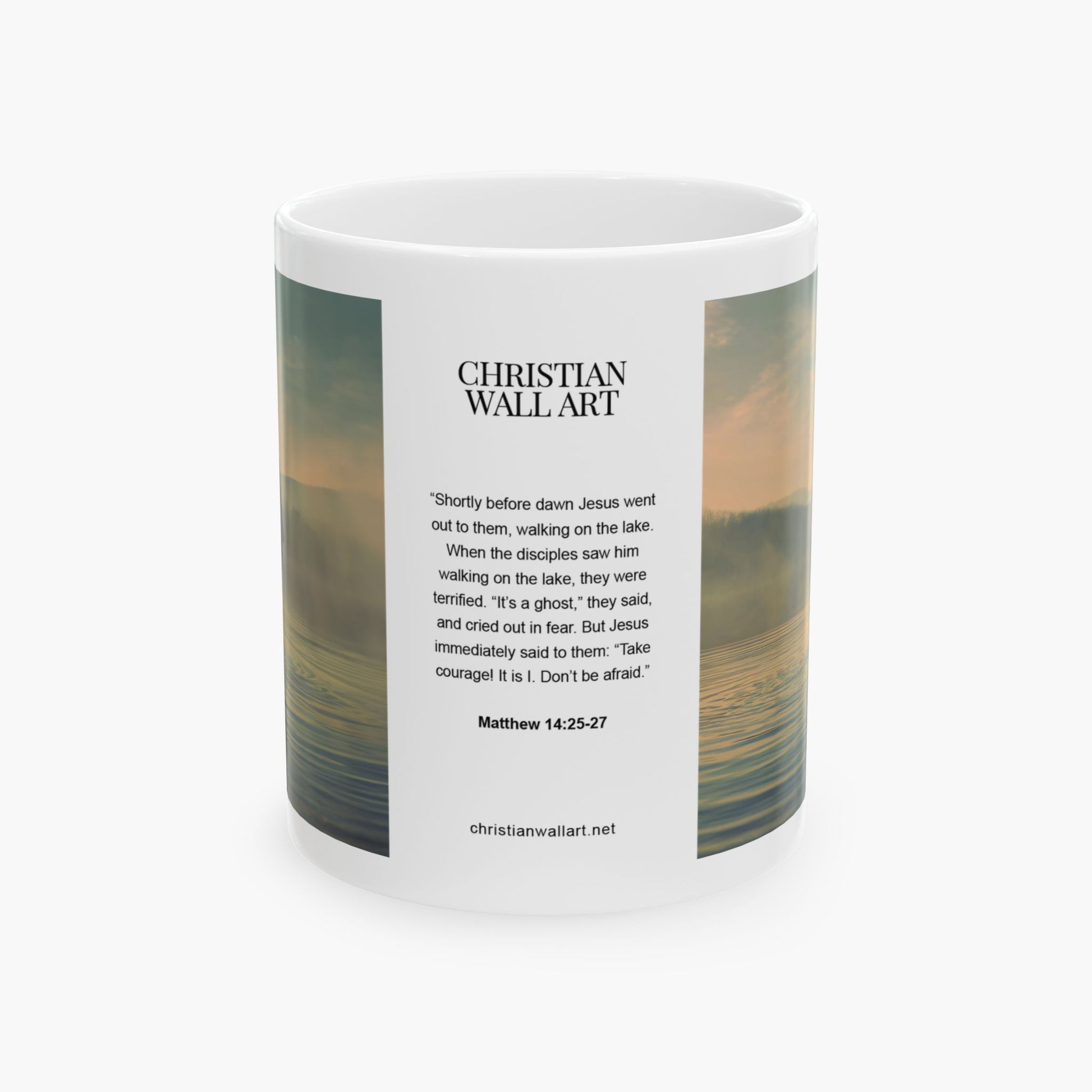 Jesus Walking on Water — Christian Coffee Mug