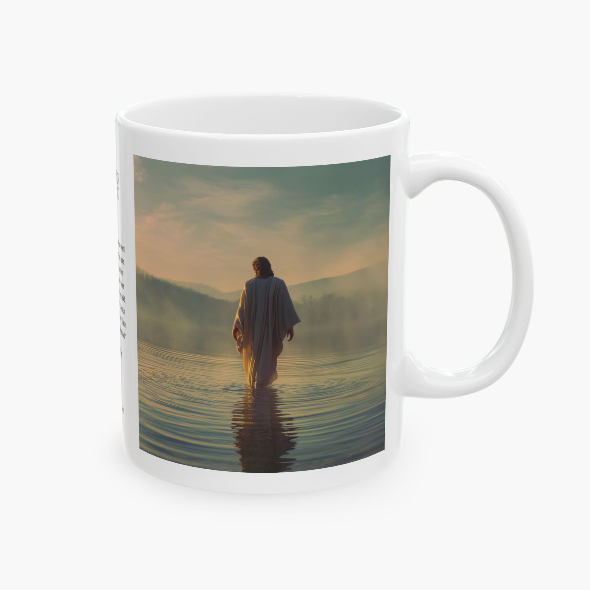 Jesus Walking on Water — Christian Coffee Mug