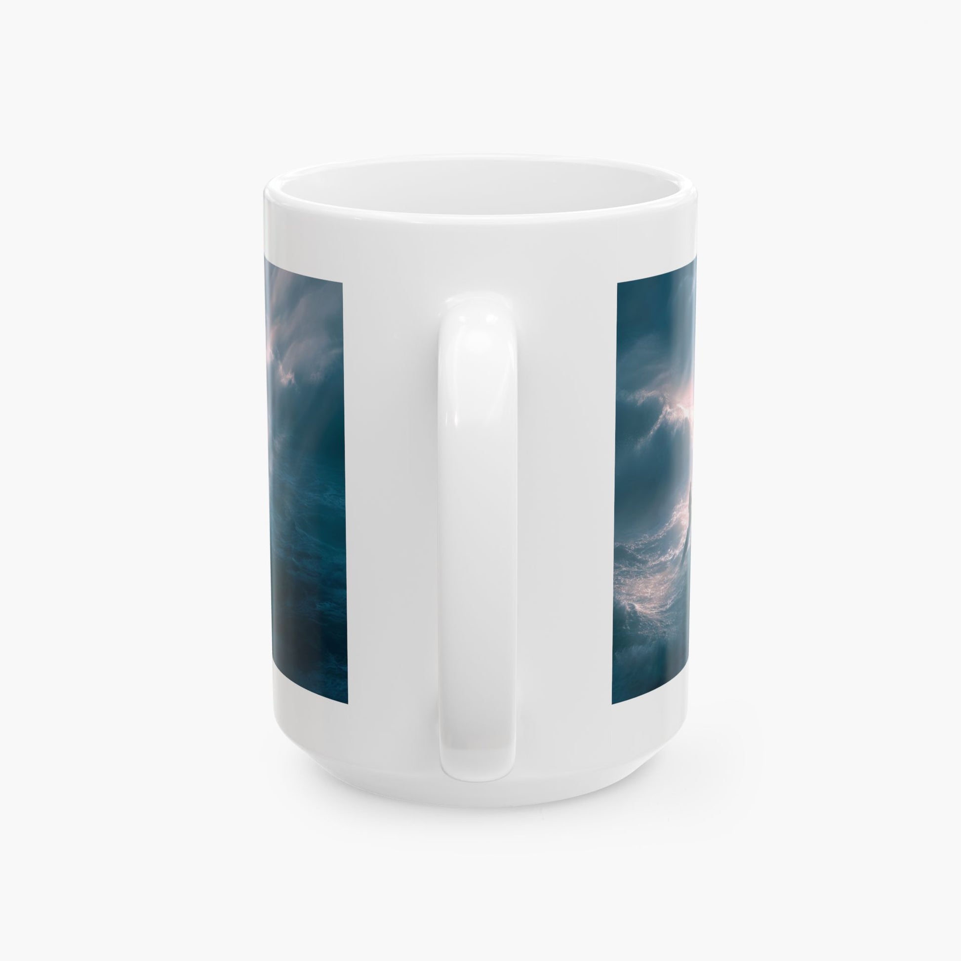 Jesus Walking on Water, Aerial Picture — Christian Coffee Mug