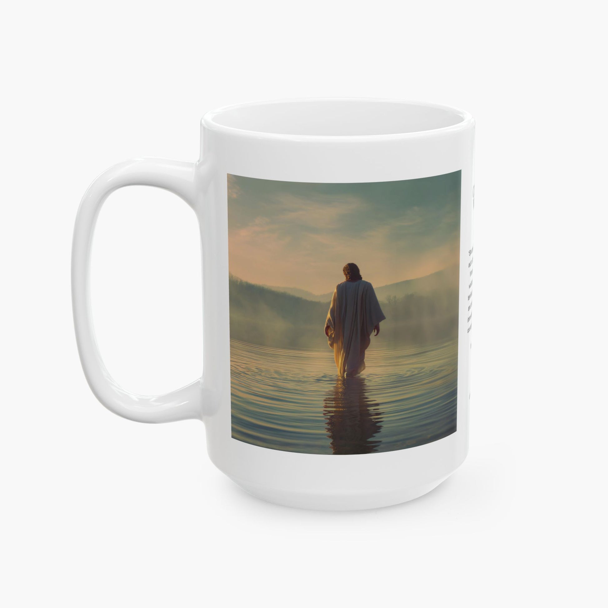 Jesus Walking on Water — Christian Coffee Mug