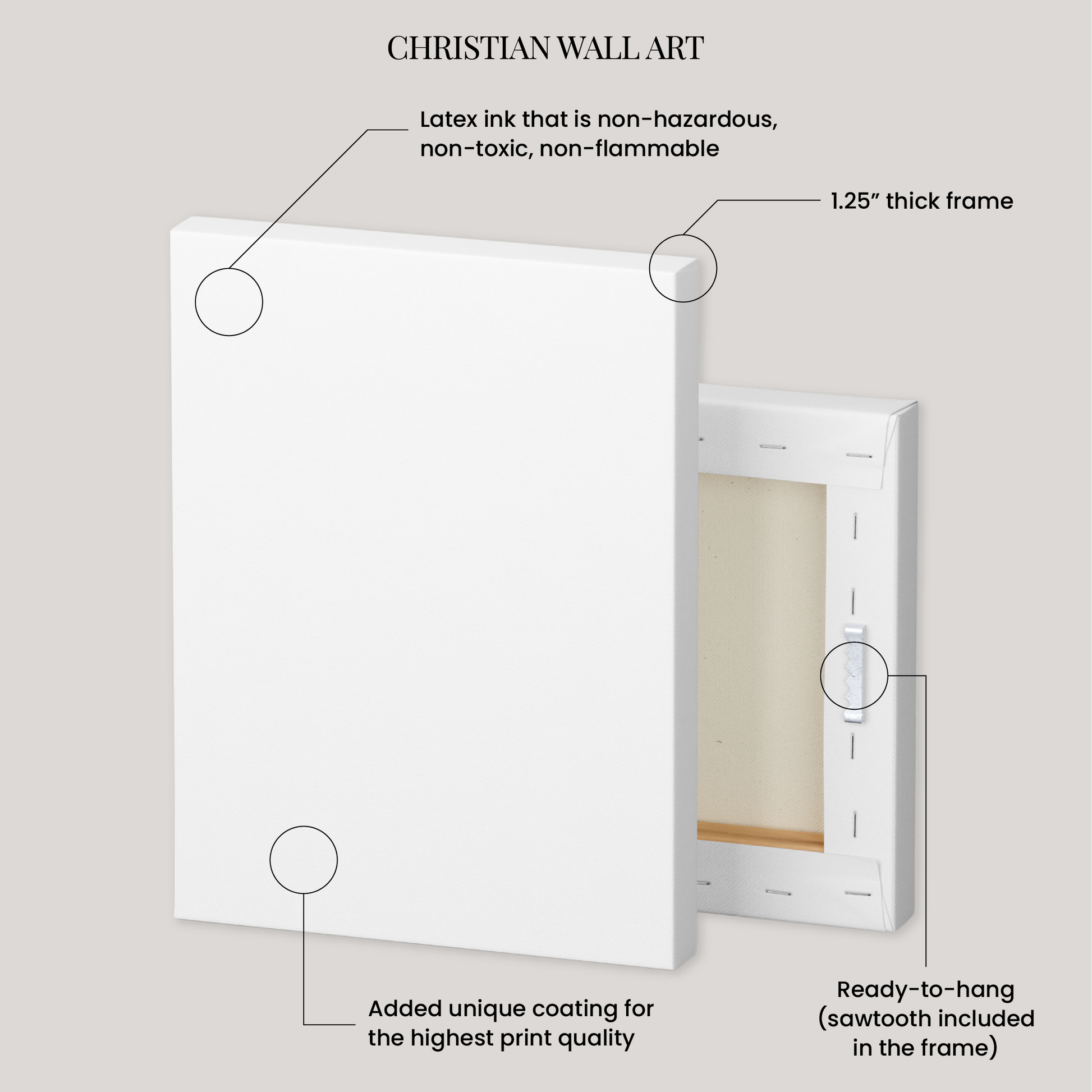 Jesus Hugging a Lamb — Christian Wall Art, Canvas Print